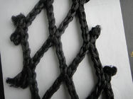 Black Folding Decorative Fishing Net / Fish Catching Nets In Deep Sea