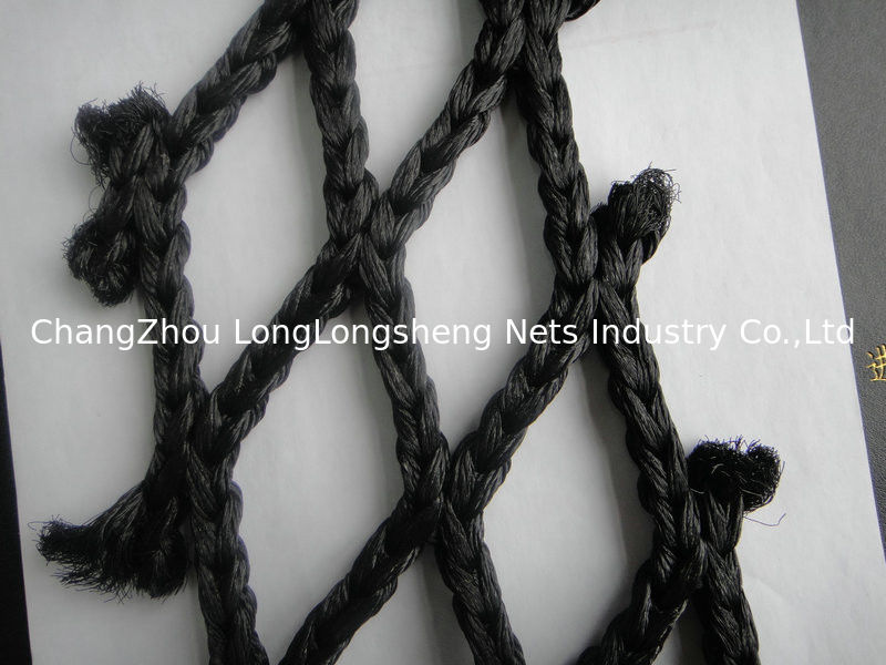 Black Folding Decorative Fishing Net / Fish Catching Nets In Deep Sea